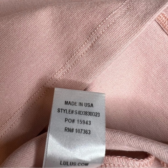 NEW W/Tags Lulus Don’t Tell ‘Em Blush Pink Bodycon Midi Dress Fitted Stretchy Sm - Picture 15 of 16